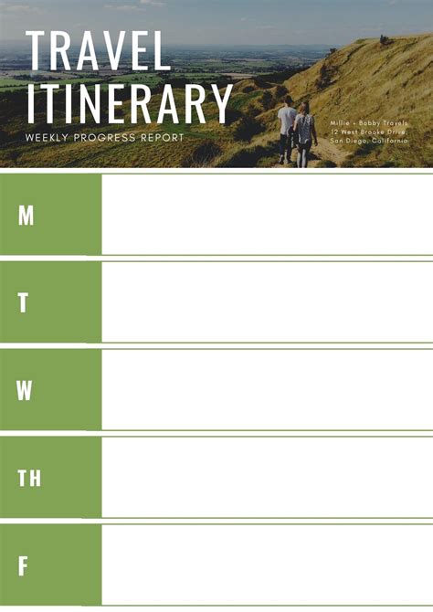 canva itinerary|free editable itinerary template.